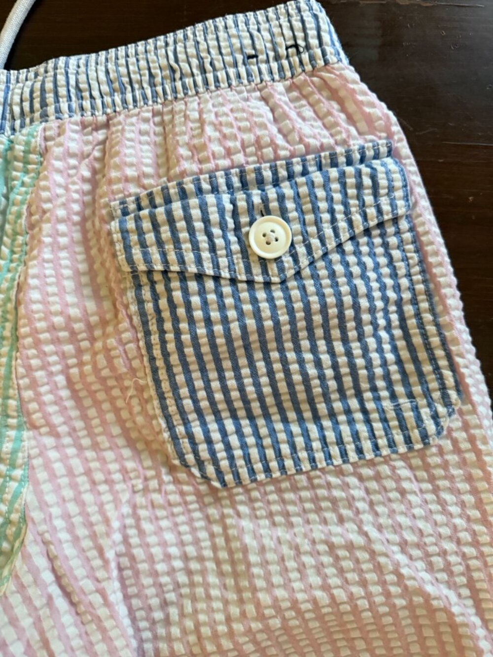 mens' j crew flex swim trunks seersucker size small - Picture 3 of 5